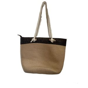 Magid Paper Straw Zippered Tote